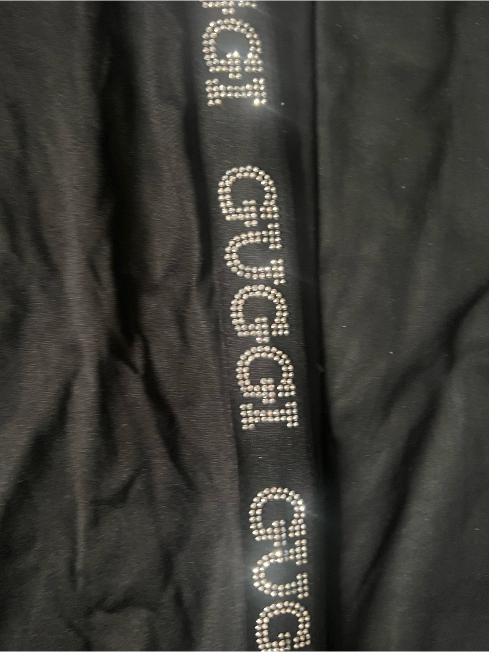 Gucci Black Leggings with Logo Side Trim - Picture 3 of 4